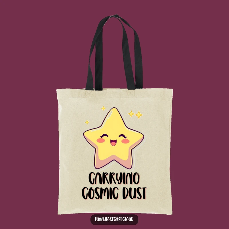 Funny Star Twinkling Tote Bag: Carry Your Sparkle, Joyful Gift