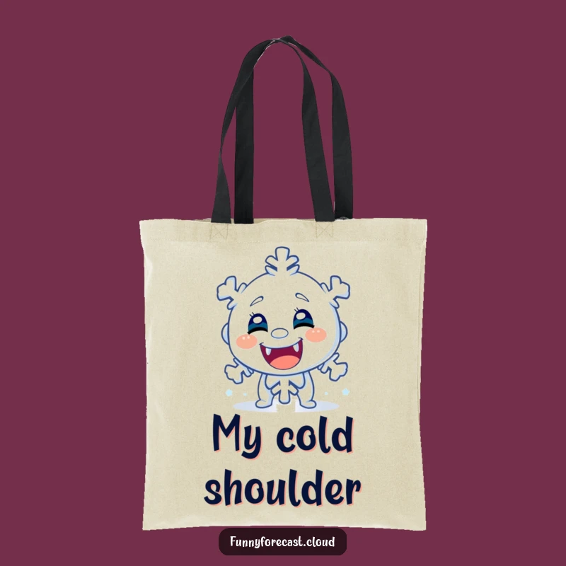 Funny Shivering Snowflake Tote Bag - Carry Your Laughs in Style